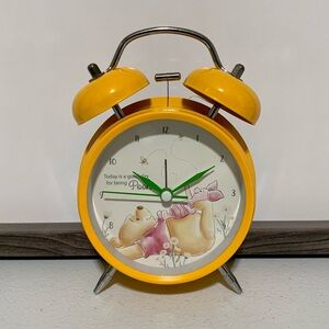 Disney Winnie the Pooh Twin Bell Analog Clock-NWT